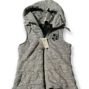 Los Angeles Kings NHL Licensed Antigua Women's Shutout Vest Size M Gray/Black